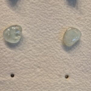 Elegant Aquamarine Stud Earrings Silver 925 December Birthstone.